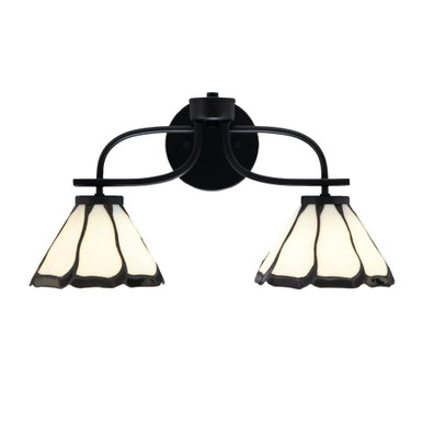 Cavella 2 Light Vanity Bar Light 18.25 Inch Length by Toltec - 3912-MB-9125