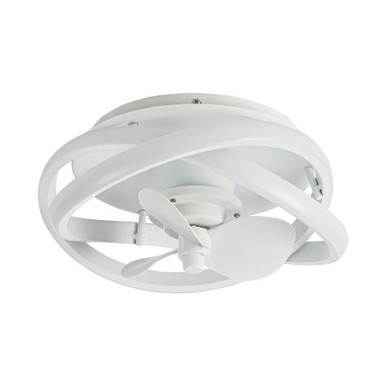 Vaczon 3 Blade Flush Caged Fan with LightKit 12.5 Inch Wide by Parrot Uncle - F8302110V