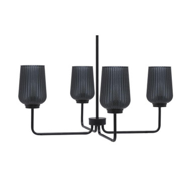 Sandia 4 Light Chandelier 12.5 Inch Tall and 29.25 Inch Wide by Toltec - 6204-125-2925