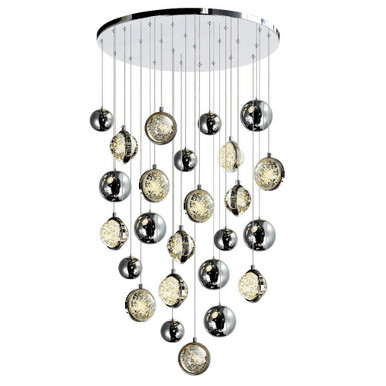 Salvador 13 LED Light Medium Chandelier by CWI - 1673P24-13-613
