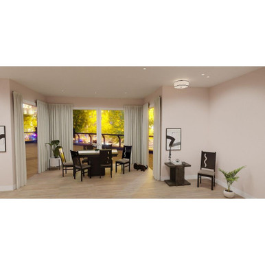 2 Light 14.25 Inch Wide Semi Flush Mount by Bailey Street Home - 71-BEL-5054293