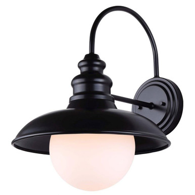 Bryant 1 Light Outdoor Wall Lantern by Canarm - IOL598BK