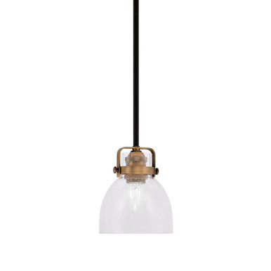 Easton 1 Light Small Pendant 6 Inch Wide by Toltec - 1941-MBBR-4110
