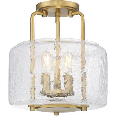 Highland Fields 3 Light 11.38 Inch Semi Flush Mount by Bailey Street Home - 159-BEL-882094