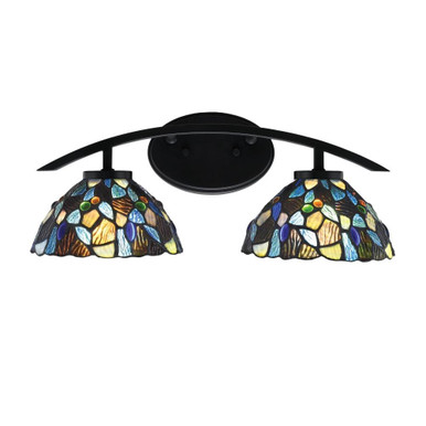Kurve 2 Light Vanity Light 7.75 Inch Tall by Toltec - 3722-MB-9955