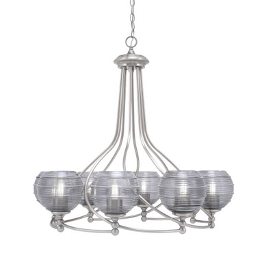 Capri 8 Light Large Chandelier by Toltec 908-BN-5110 - 908-BN-5110