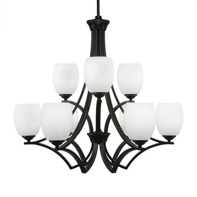 Zilo 9 Light Large Chandelier by Toltec 569-292528 - 569-292528