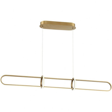 Appledore Crescent 1 Light Rings Linear Chandelier by BSH 79-BEL-4186789 - 79-BEL-4186789