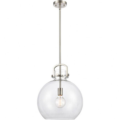 Newton 1 Light Dome Glass Medium Pendant by Innovations - 410-1s-14