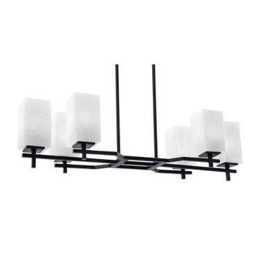 Corbin 6 Light Island 8.5 x 33.5 Inch Length by Toltec 2326-GP-541 - 2326-GP-541