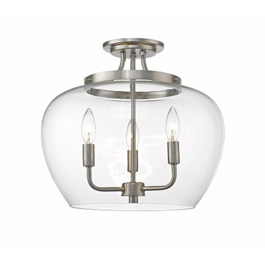 Burton Link 3 Light 15.75 Inch Wide Flush Mount by Bailey Street Home - 372-BEL-937898