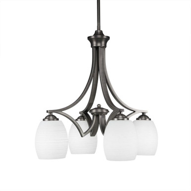 Zilo 4 Light Small Chandelier by Toltec 568-192521 - 568-192521