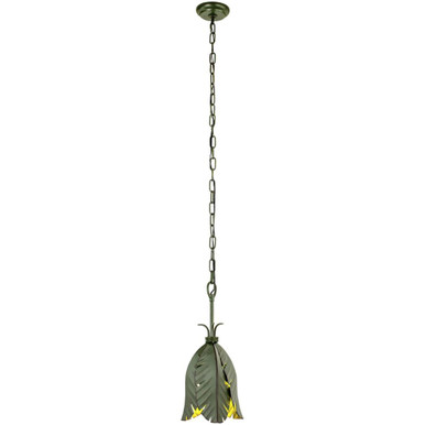 Banana Leaf 1 Light Small Pendant by Varaluz - 901M01