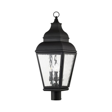 Exeter 3 Light Outdoor Post Top Lantern 10 x 29.5 Inches by Livex  - 2606