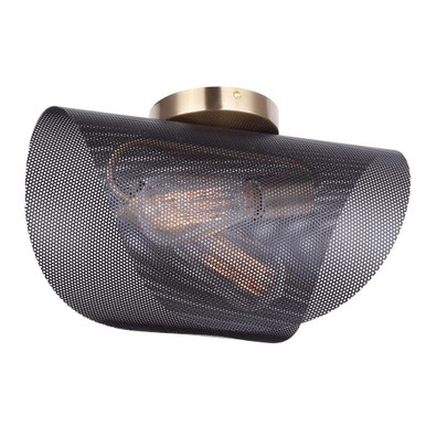 Huxlee 2 Light 8.5 Inch Wide Flush Mount by Canarm Inc - IFM1131A15BKG