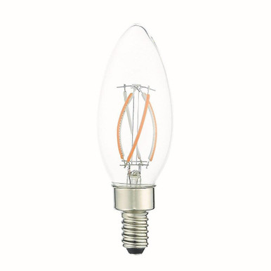 4W E12 Candelabra Base B11 Torpedo Curved LED Lamp (Pack of 10) by Livex  - 920414X10
