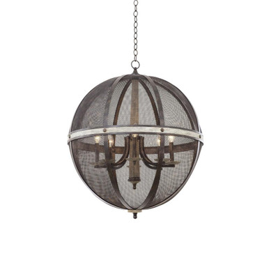 Coronado 8 Light Large Oval Chandelier by Kalco - 7043FG