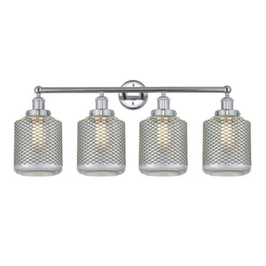Stanton 4 Light Industrial Vanity Light 33 Inch Wide by Innovations - 616-4W-G262