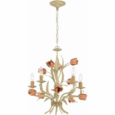 Candle Style 5 Light Mini Chandelier 20 Inch W x 22 Inch H by BSH - 49-BEL-1627285