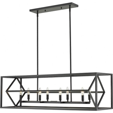 Euclid 8 Light Chandelier 13 x 13 Inches Wide by Z-Lite - 457-8L-MB