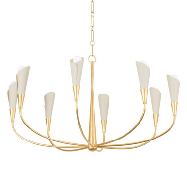 Montrose 8 Light Oversized Chandelier by Hudson Valley - 3158-VGL/SSD