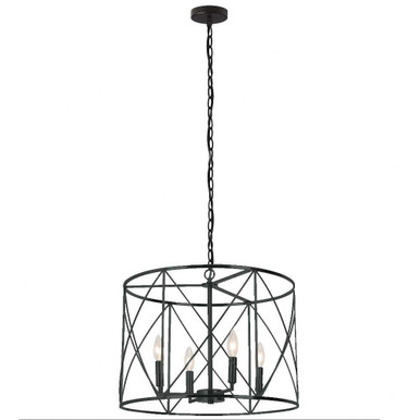 Calah 4 Light Small Chandelier by Dainolite - CLH-204C
