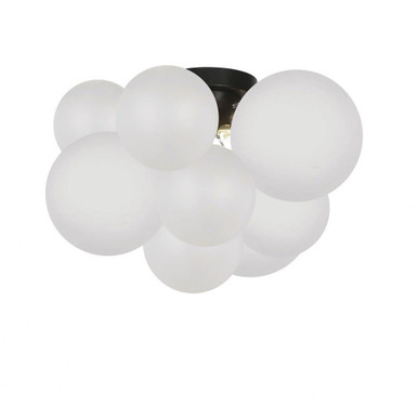 Miles 3 Light 14.25 Inch Wide Flush Mount by Dainolite - MLS-143FH