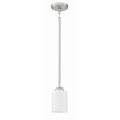 Bolden 1 Light Mini Pendant by Craftmade 50591-BNK-WG - 50591-BNK-WG