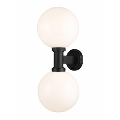 Laurent 2 Light Outdoor Wall Lantern 30 Inch Tall by Z Lite - 597B2-BK