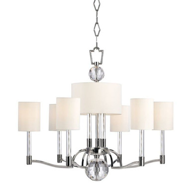 Waterloo 9 Light Large Chandelier by Hudson Valley - 3006-PN