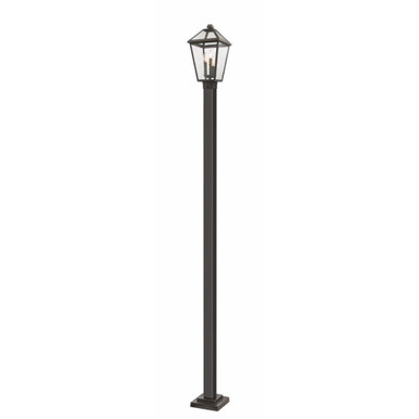 Talbot 3 Light Small Outdoor Post Mount 113.5 Inch Tall by Z-Lite - 579PHBS-536P