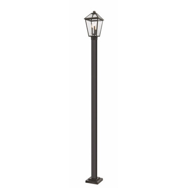 Talbot 3 Light Small Outdoor Post Mount 113.5 Inch Tall by Z-Lite - 579PHBS-536P