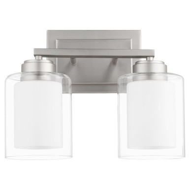 2 Light Bath Vanity 10.25 x 13.25 Inches by Quorum  - 582-2
