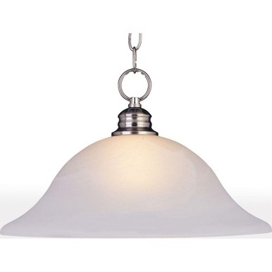 Essentials 9106X 1 Light Medium Pendant by Maxim 91076FTSN - 91076FTSN