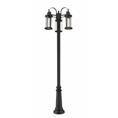 Leven Heath 3 Light Outdoor Post Mount Lantern 24 x 115 Inches by BSH - 372-BEL-4186177