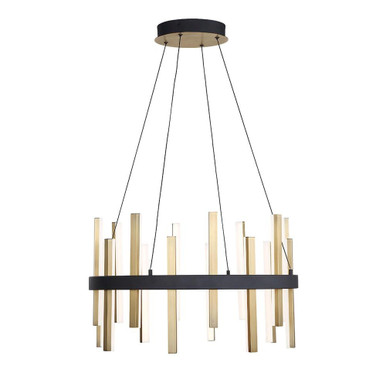 Harmonix 1 LED Light Medium Chandelier by Modern Forms - PD-87924-BK/AB