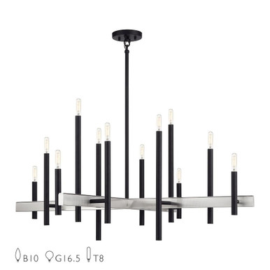 Denmark 12 Light Oversized Foyer Chandelier by Livex - 49349