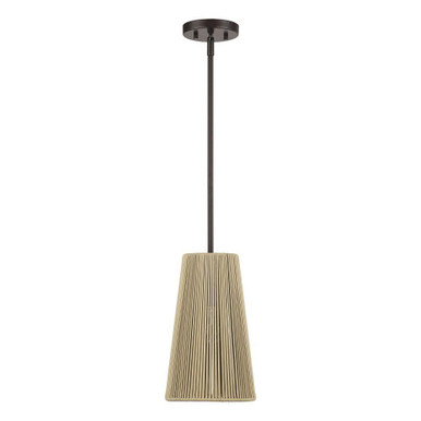 Florell 1 Light Pendant 21.5 Inch Tall and 8 Inch Wide by Livex - 53158-92