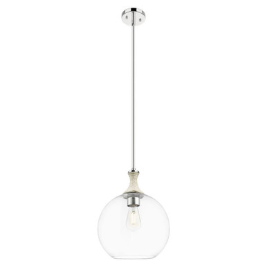 Astor 1 Light Stem Hung Rope Mini Pendant 15.38 Inch Tall by Innovations - 415-1SR-G12-12