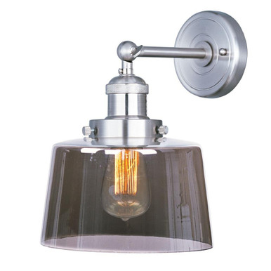 Mini Hi Bay 1 Light Wall Sconce 11.5 Inch Tall by Maxim - 25069MSKSN