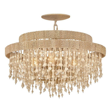 Freya 5W 5 LED Semi Flush Mount 22.25 Inch Wide by Fredrick Ramond - FR47003BNG