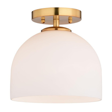 Shelby 1 Light Semi Flush Mount 9 Inch Tall and 9.25 Inch Wide by Vaxcel - C0314