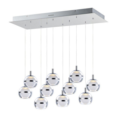 Swank 60W 10 LED Medium Pendant by ET2 - E24599