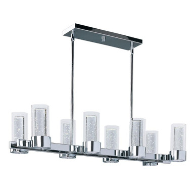 Sync 16 Up Light Modern Linear Chandelier by Maxim - 20908CLPC