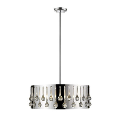 Oberon 6 Light Medium Pendant by Z-Lite - 453-24CH