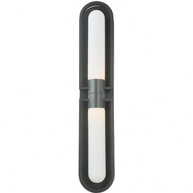 Siren 16W 2 LED Outdoor Wall Mount 5 Inch Tall and 27.25 Inch Wide by Abra - 50102ODW