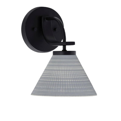 Cavella 1 Light Cone Glass Wall Sconce 10 Inch Tall by Toltec - 3911-MB-302