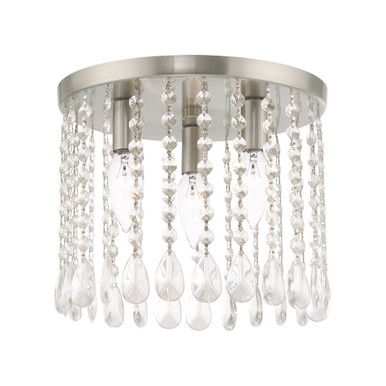 Alnwick Crescent 3 Light Flush Mount 11 x 9.25 Inch by Bailey Street Home - 218-BEL-2944762