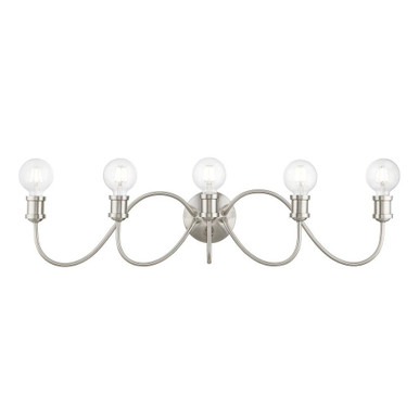 Lansdale 5 Light Vanity Light 33.5 Inch Wide by Livex - 16575