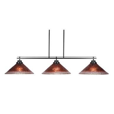 Odyssey 3 Light Oversized Island Pendant 55.25 Inch Length by Toltec - 2633-BN-715